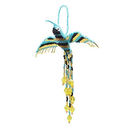 Perlen flatternder hängender Kolibri (Cyanblau schwarz) - Bild 1 von 1