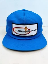 Vintage K Brand Continental Grain Farm Patch Trucker Hat Snapback Dad Cap