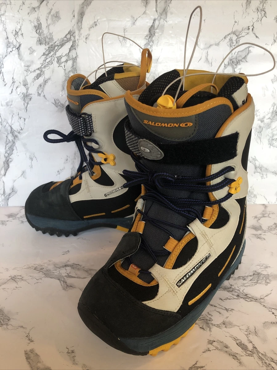 ingen forbindelse Abnorm Sprængstoffer SALOMON Ruby Snowboard Boots Women&#039;s Size 5.5 Yellow White Black EUC  E18 | eBay