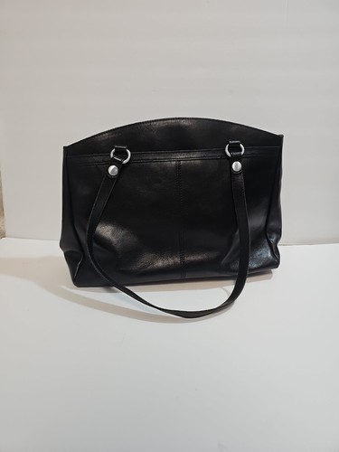 Patricia Nash Heritage Leder Mohn Beuteltasche Tasche SCHWARZ Schulter Handtasche Handtasche EUC - Bild 10 von 10