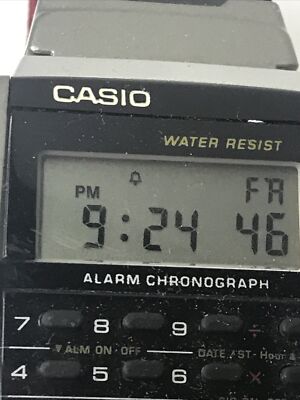 Vintage Casio Databank Calculator Watch Model CA56 Works! (23) | eBay