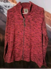 NAPAPIJRI Women’s Italian Zip Sweater M 90s Bridget Jones Cozy Euro Inspired Y2K