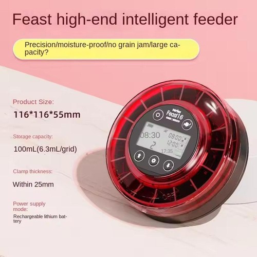 Petbank Automatic Fish Feeder For Aquarium - Auto Food Dispenser with U4 V1 N1M6 - Bild 3 von 10