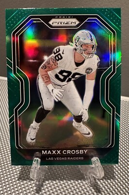 2020 Prizm MAXX CROSBY Green Prizm Base Parallel 2nd Year Las Vegas Raiders