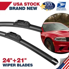 24"&21" Pair OEM Windshield Wiper Blades J-HOOK For Chevrolet Camaro 2010-2015