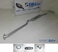 Imasaf Auspuff Mitteltopf + Anbauteile für Opel Kadett D 1.3 N + 1.3 S 1979-1982