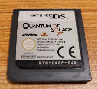 007 Quantum of Solace - Nintendo DS - Cart Only - Tested and Works GREAT 100%