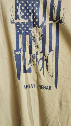 NWT Ariat Men’s Rebar Outdoor Graphic T-Shirt Antique Gold XL Style 10041418 - Picture 6 of 6