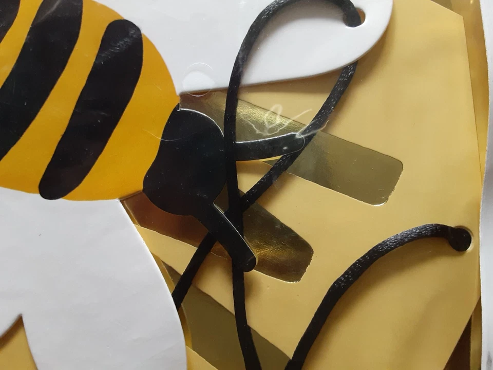 Bumble Bee panal Baby Shower género revelar lo que será abeja pancarta 90,55 pulgadas Foto 3 de 4