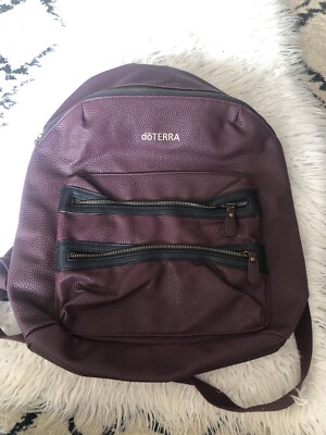 DoTERRA Vegan Leather Backpack Maroon 2019 Global Convention Bag Only NWOT