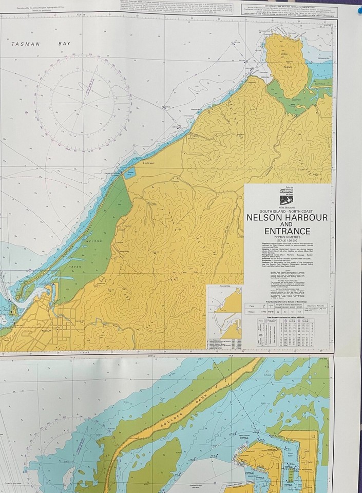 Admiralty NZ 6142 SOUTH ISLAND NORTH COAST NELSON HARBOUR ENTRANCE