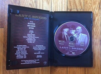 Last Of The Breed: Live In Concert DVD Willie Nelson Merle Haggard