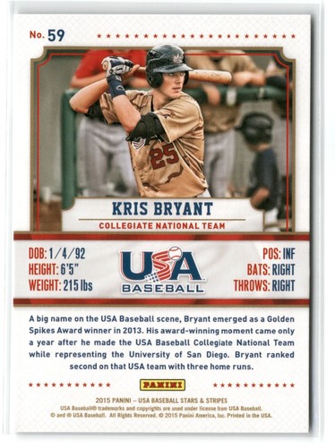 2015 Panini USA Stars & Stripes Baseball - Pick a Card - Multi-Discount - Picture 119 of 201