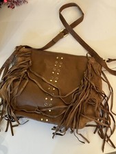 Women’s New Look  Premium Brown Tan Brown Suede Leather Boho Stud Bag £34.99