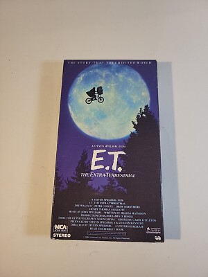 E.T. The Extra Terrestrial VHS 1982 Rare Green & Black Tape MCA