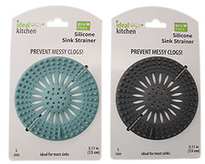 2 Pack Silicone Sink Strainers 5.11" Kitchen Bathroom Drain Hair Catchers