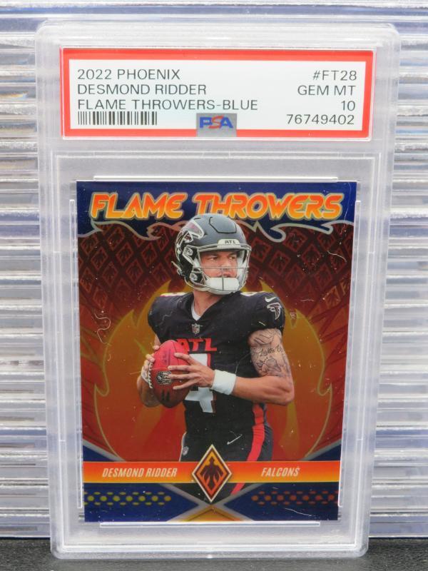 Desmond Ridder Panini Phoenix Flame Throwers #FT28 Blue