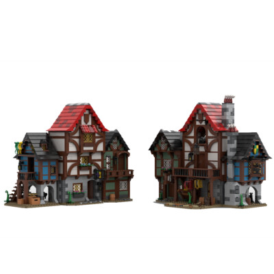 ZITIANYOUBUILD Medieval Street with Shop and Tailor's House Modular Building