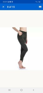 Womens Ripped Knee Mid Rise Jeggings 