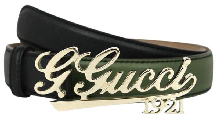 Gucci belt with script “Gucci “ luxury-men-gucci-used-  main image 2