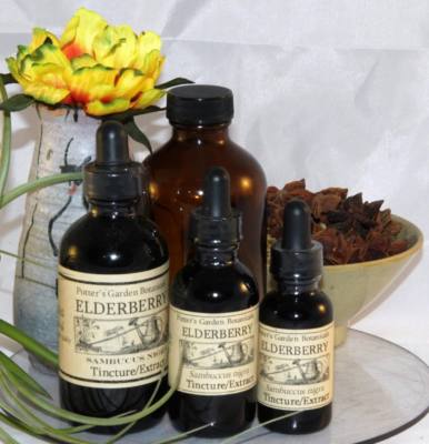 ELDERBERRY Tincture Cold Flu Effective Powerful C ORGANIC FOLK Remedy Extract ~