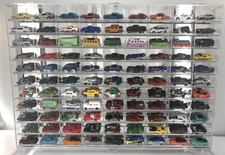 1/64 Die Cast Display Case compatible with Hot Wheels - 99 Angle Shelf