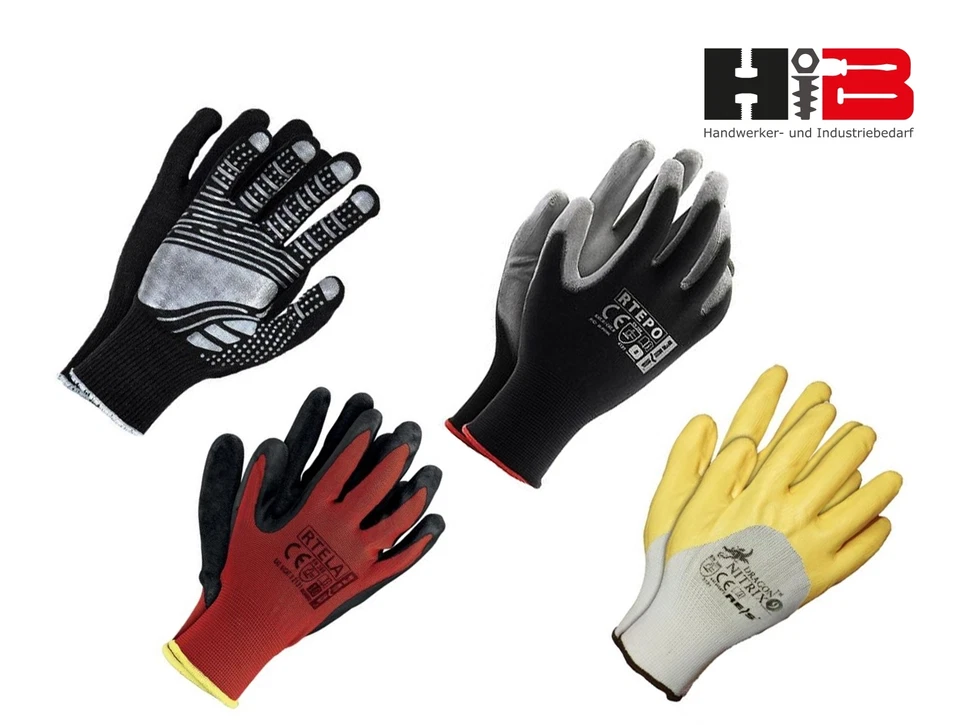 REISS 12-240 Paar Montage-,Arbeitshandschuhe, PU oder Nitrilbeschichtet Ausverkauf !!