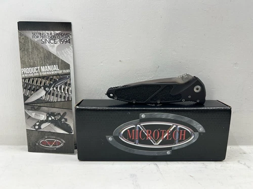 Microtech Knives Socom Elite Manual M390 Stainless Black Folding Knife