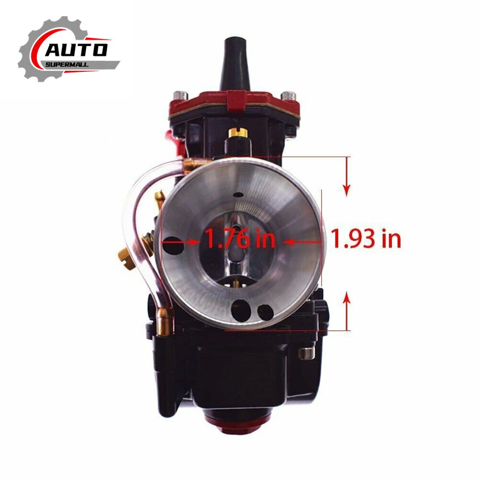 30mm Motorcycle Carburetor Carb & Blue Air Filter For PWK Racing Universal  - Image 3 of 4