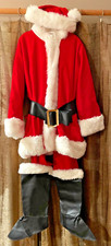 Rubie s Velvet Santa Claus Suit - Zip Up Jacket, Pants, Boot Covers, Belt, Hat