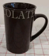 Hot Chocolate Cocoa Polka Christmas Holiday Mug Cup Brown Fireplace Marshmallows