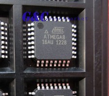5PCS ATMEGA8-16AU ATMEGA8 TQFP-32 AVR 8 bit Microcontroller Q1