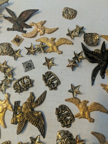 Vintage Lot Of Small Metal Embellishments For Crafting / Jewelry Making - 第 6/9 張圖片