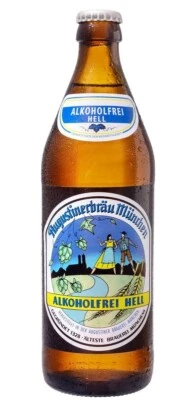 Augustiner Lagerbier Hell Alkoholfrei - Mehrweg-Pfand - 1x 0,50 Liter Flasche
