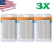 3X 400 Point Solderless Prototype PCB Breadboard Protoboards 3Pcs US