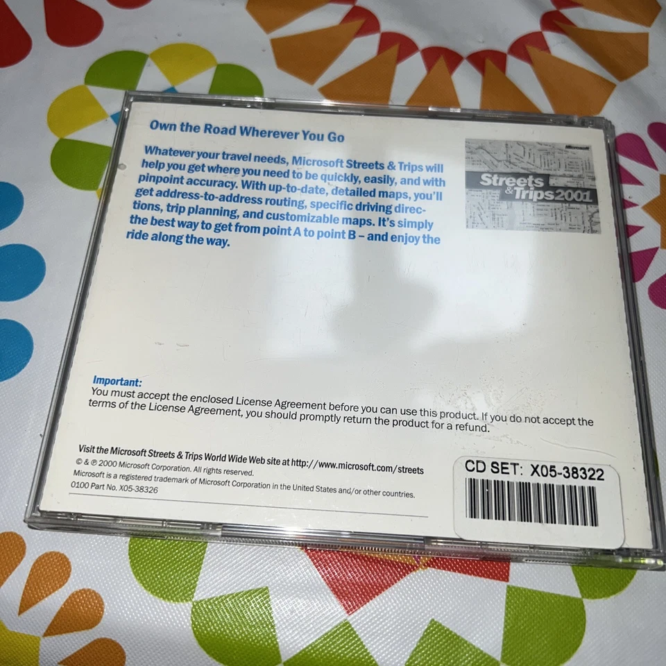 Streets And Trips 2001 Microsoft PC CD-Rom - A511 - Image 2 of 4