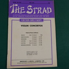 The Strad magazine May 1975 Jacob Stainer Absam 1660 violin / Erich Gruenberg
