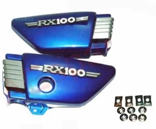 RX100 Side Panel Set Blue Plastic Made for Yamaha RX 100 Motorcycle ECs