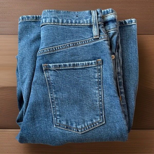 Super Cute Nobody Denim Light Blue Flared Wide Leg Jeans-Comfy-Casual-Size 26