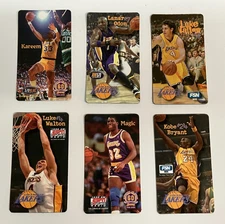 Lot of 6 ** Los Angeles Lakers Magnets with Kareem, Magic Johnson, Kobe Bryant