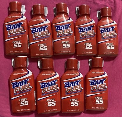 9btls. BAIT FUEL FISH ATTRACTANT,FAST X55 FORMULA 5oz. Each