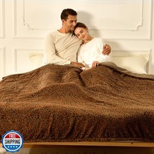 Bearhug Electric Blanket Queen Size, 84" x 90" Heated Blanket Dual Controller