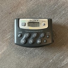 Sony Walkman SRF M37W FM AM Weather Portable Radio with Belt Clip Tested
