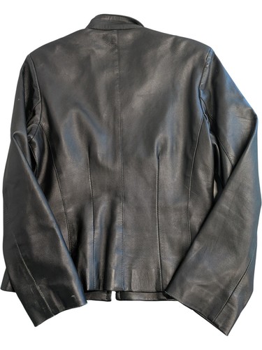 Tough Riders Leather Jacket Black Zip Long Sleeve - Size XL - Picture 5 of 5