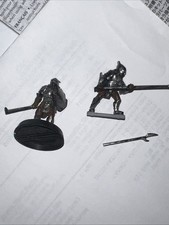 Games Workshop Lord of the Rings Orc Uruk Hai w/ Swords Painted X2 spear Broken