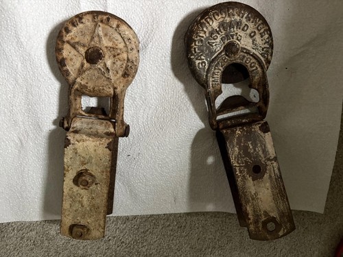 Vintage Safety Door Pulleys Set Of 2