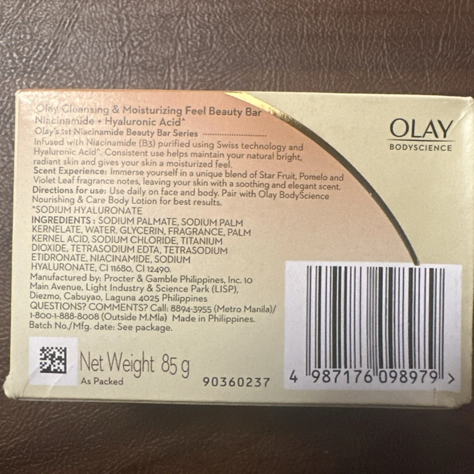 Juego de 6 barras de belleza Olay Body Science B3+ ácido hialurónico de 3 onzas Foto 4 de 4