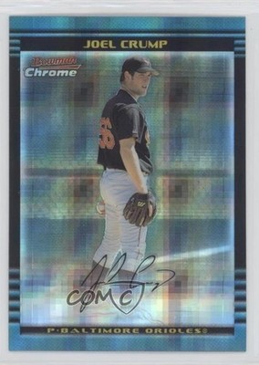 2002 Bowman Chrome X-Fractor 15/250 Joel Crump #337 Rookie RC 0au4