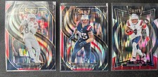 2024 Panini Select - Patriots Blue&red Shock Prizm 3 Card Lot