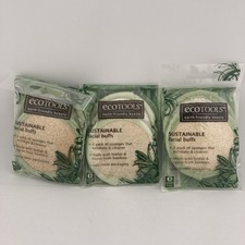 3 EcoTools Sustainable Facial Buffs 2 Sponges per Pack Exfoliate Cleanse